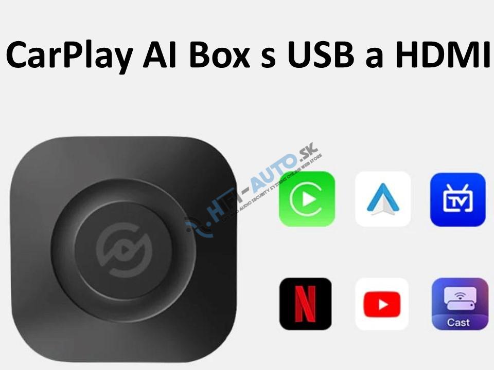 Apple CarPlay &amp; Android Auto Convertor Box pre rádiá OEM, HDMI-OUT