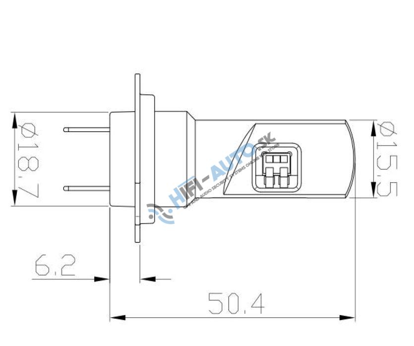 V20 LED H7 biela, 12/24V, 5000LM
