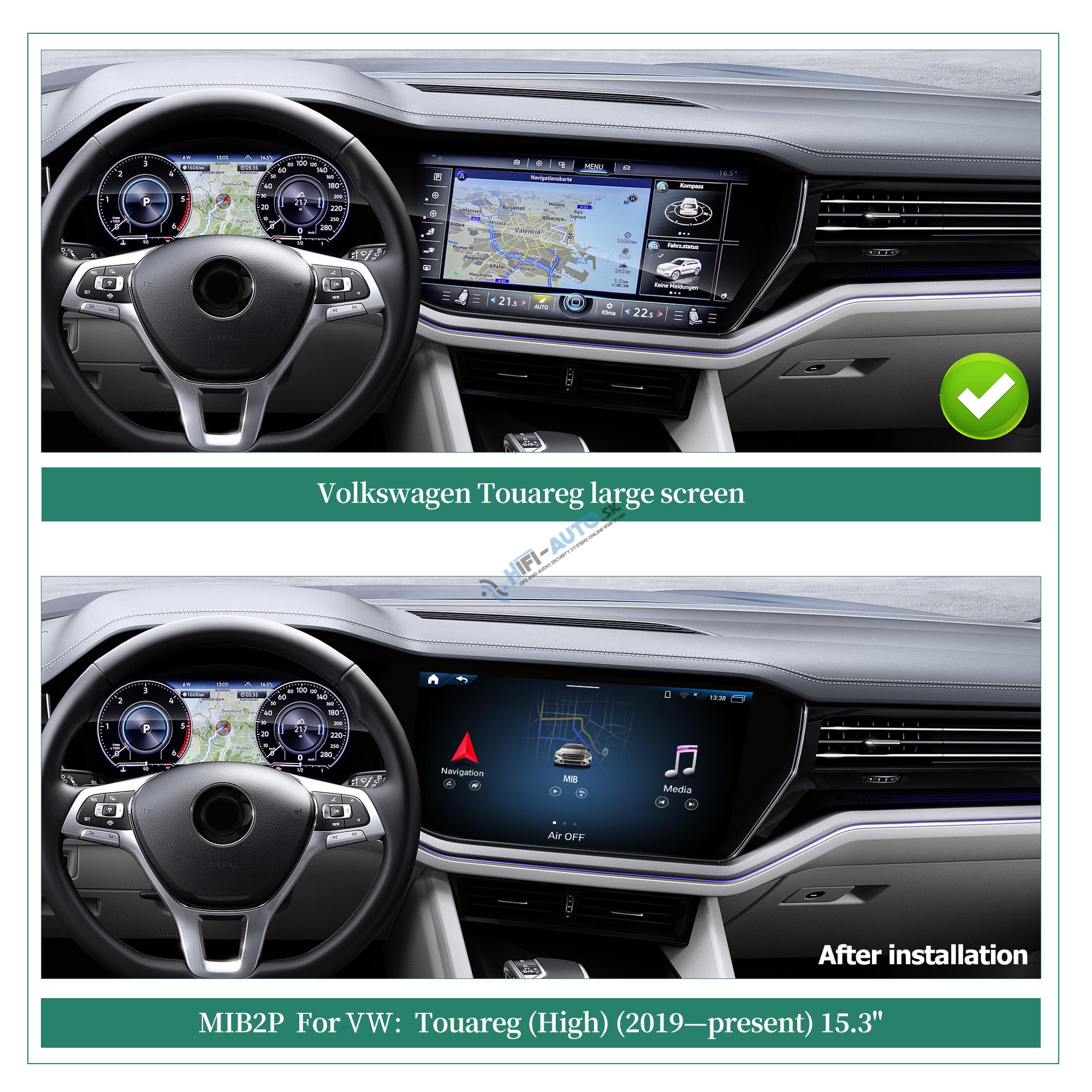 Android Auto + CarPlay + Android pre Volkswagen Touareg
