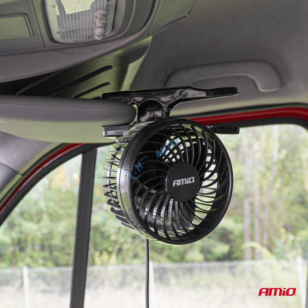 Ventilátor do auta s klipom 4,5" 24V