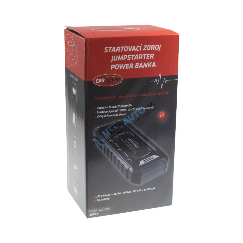 PROFI štartovací zdroj (JumpStarter) 20 000 mAh / 74 Wh / 1500 A, 12 V