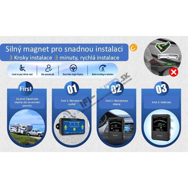 Náklonomer s bezdrôtovým displejom