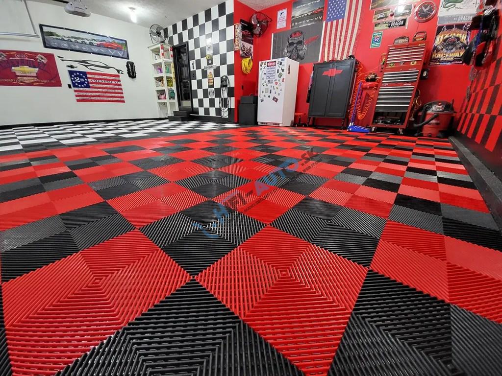 Modulárna PVC podlaha 610g - červená