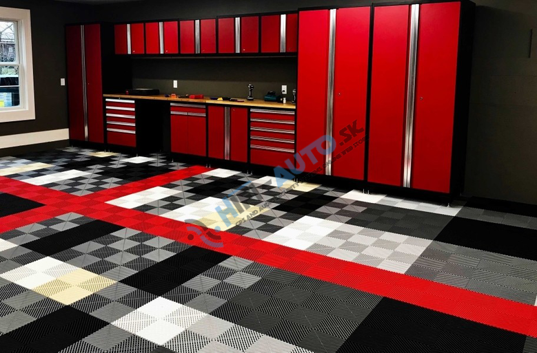 Modulárna PVC podlaha 610g - tmavosivá