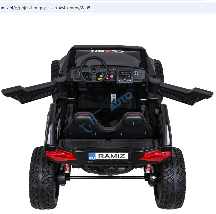 Elektrická bugina Clash 4x4 – čierna