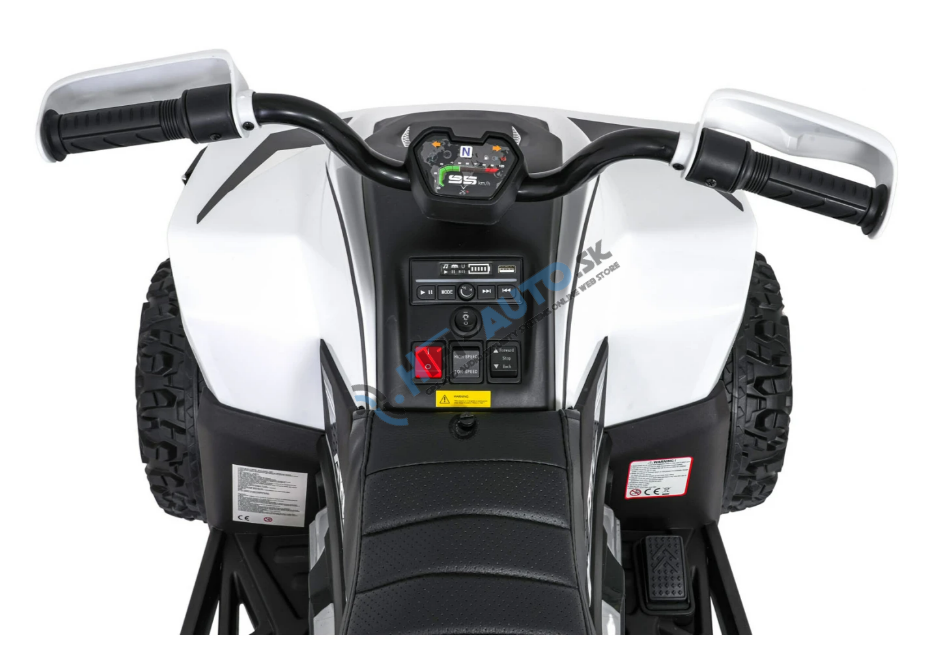 Detská elektrická štvorkolka Fast Wheel 4x4 biela