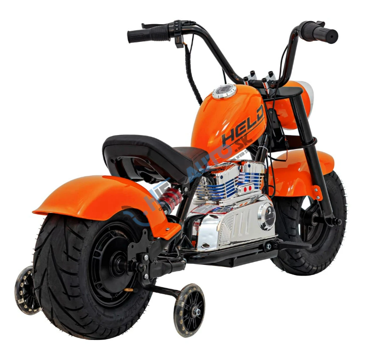 Elektrická motorka Chopper Warrior – oranžová