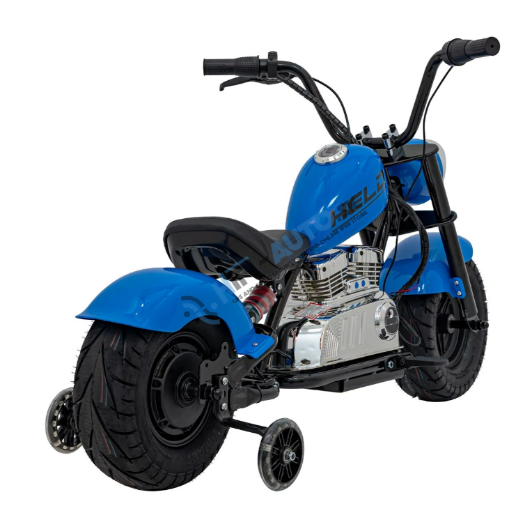 Elektrická motorka Chopper Warrior – modrá