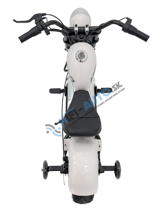 Elektrická motorka Chopper Warrior – biela