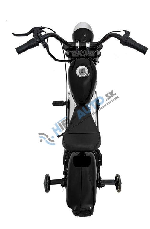 Elektrická motorka Chopper Warrior – čierna