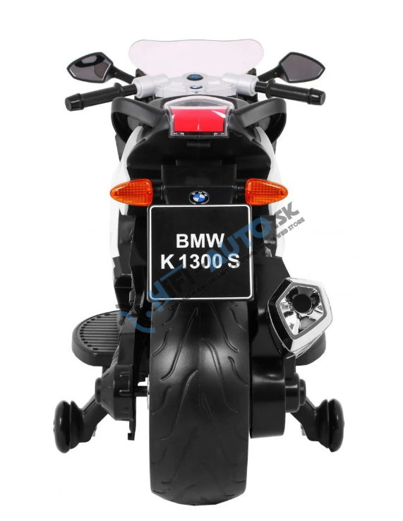 Detská elektrická motorka BMW K1300S biela