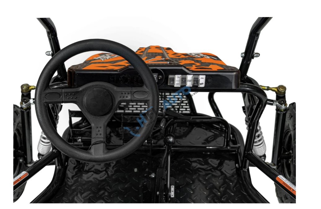 Detská bugina benzínová LUCKY SEVEN LIFT 125 cm3 – oranžová