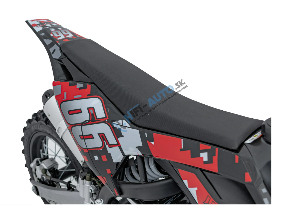 Detská benzínová motorka 110CM IMMORTAL – červená