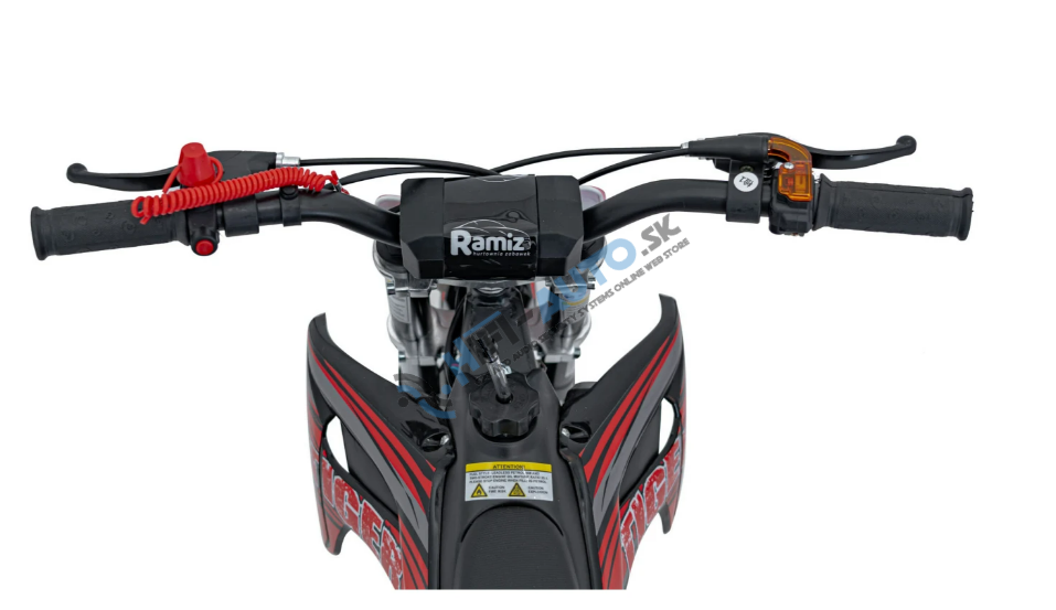 Benzínová motorka 49CC TIGER, červená farba