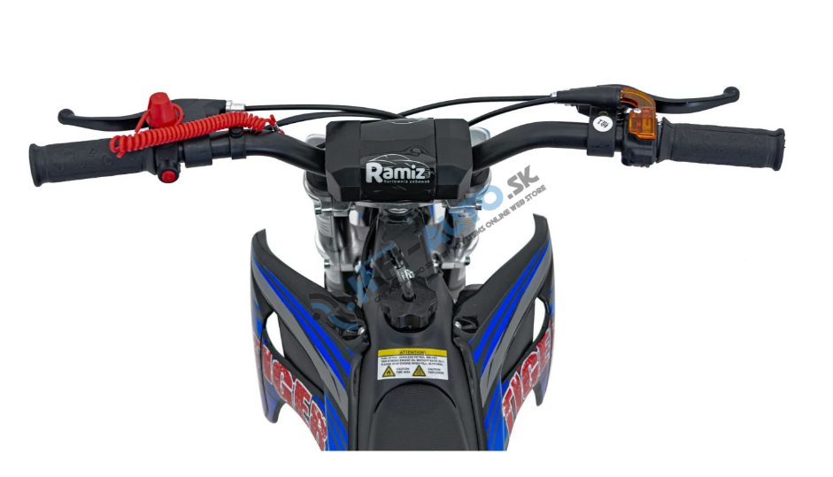 Benzínová motorka 49CC TIGER, modrá farba