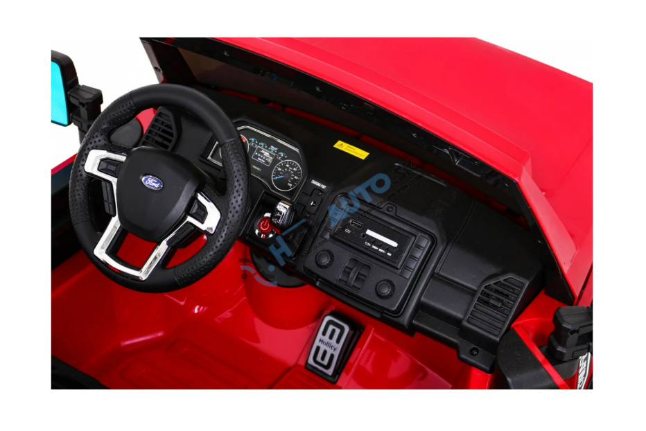 Elektrické autíčko - Ford Super Duty – červené
