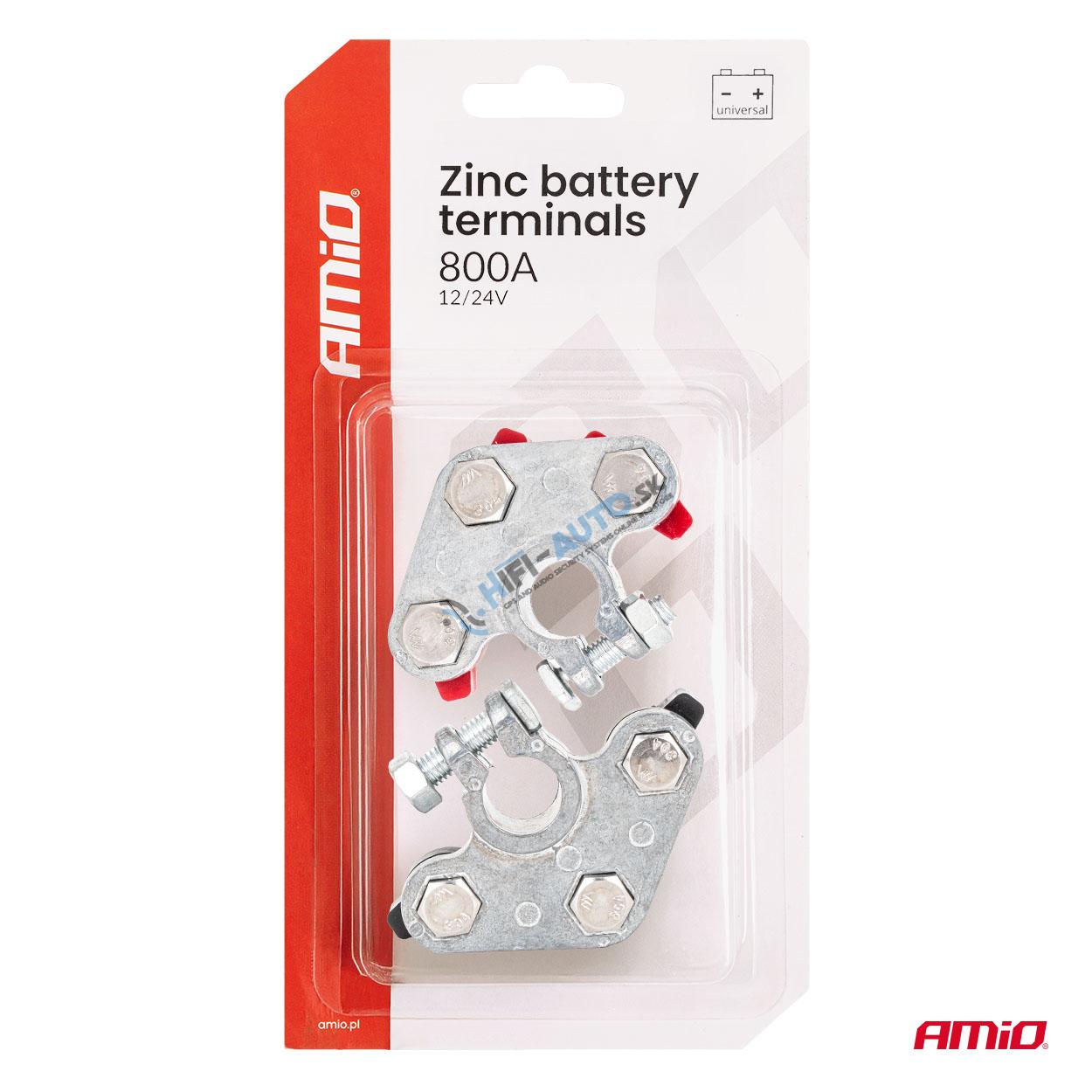 Pozinkované batériové svorky 800A 2 ks