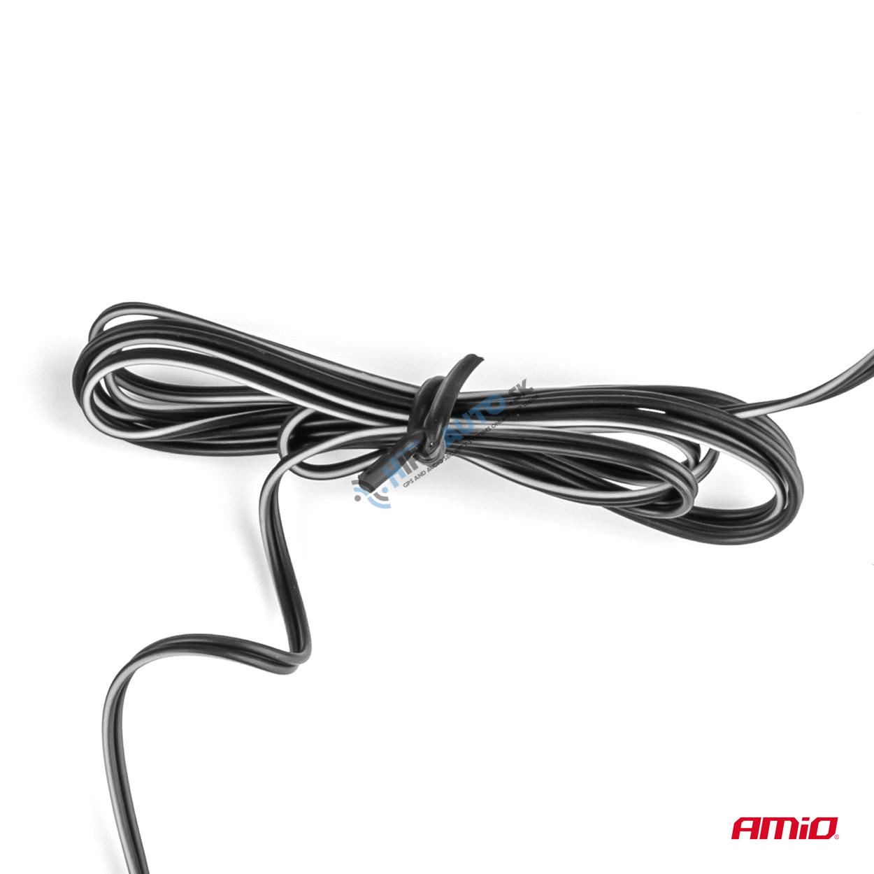 Modré LED bočné pásy do auta 2x30cm 12V