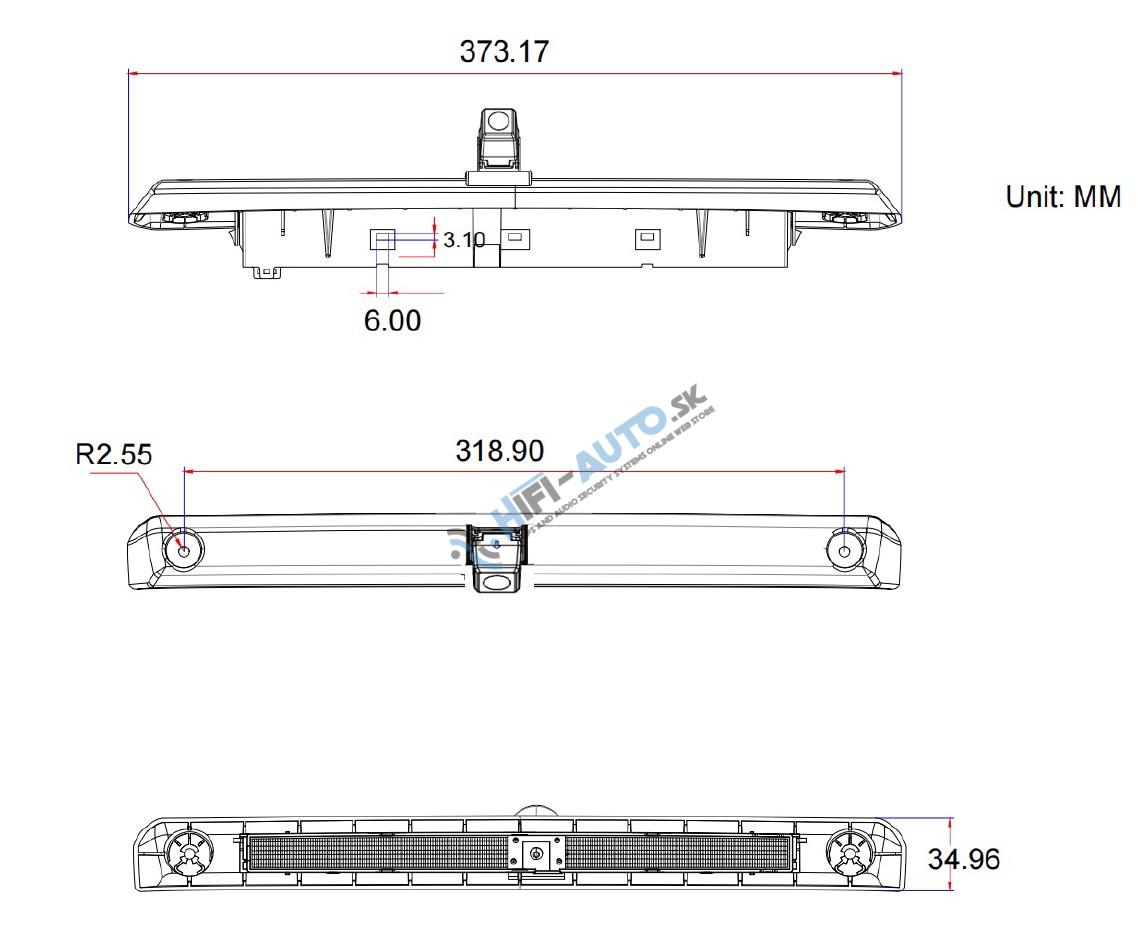 Kamera pre Renault Master, Nissan Interstar 2024-, AHD/CVBS