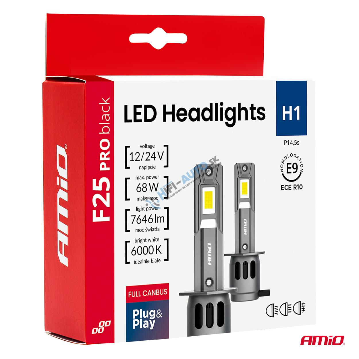LED prestavbová sada Séria F25 PRO BLACK FULL CANBUS H1 68W