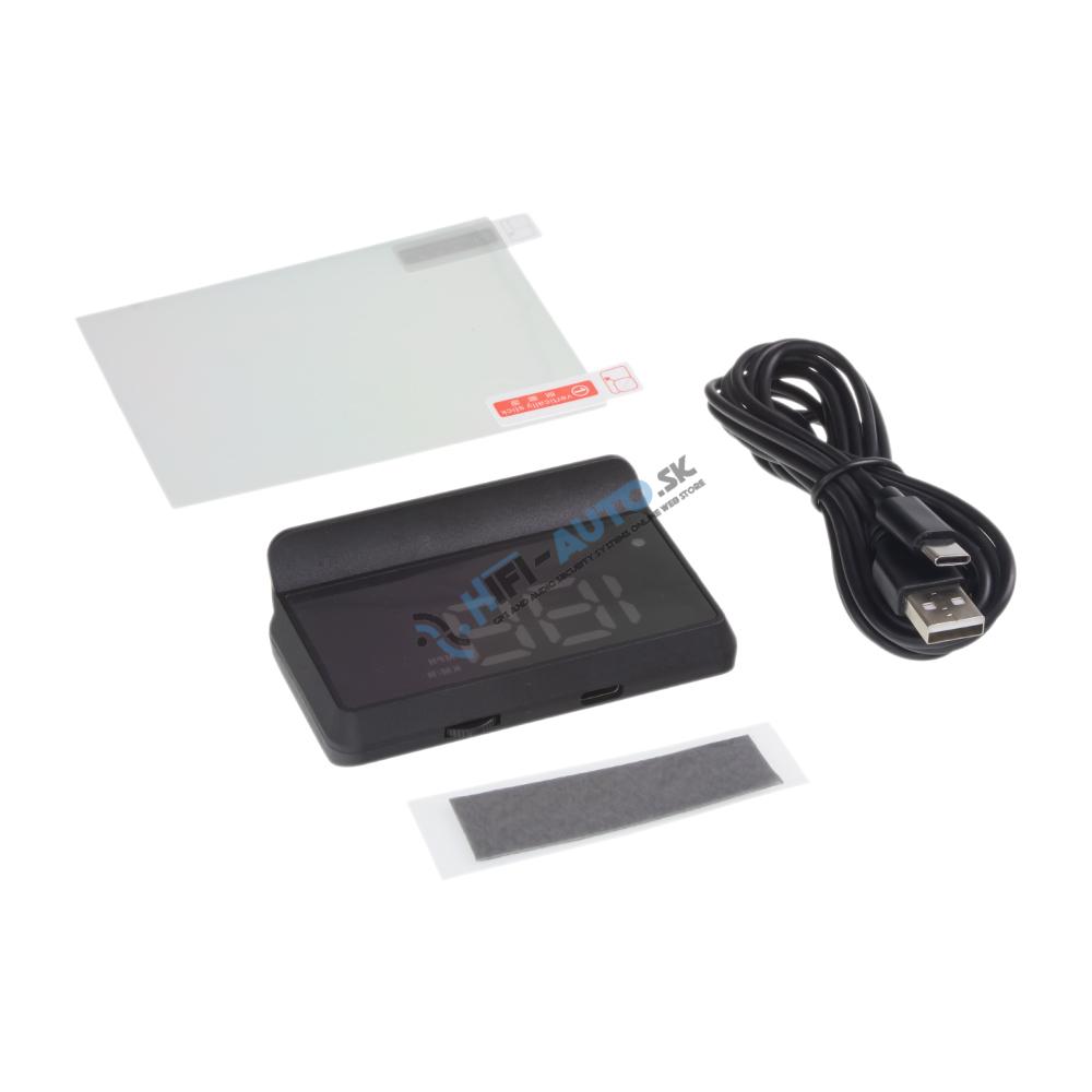 HEAD UP DISPLEJ, GPS merač rýchlosti, biela