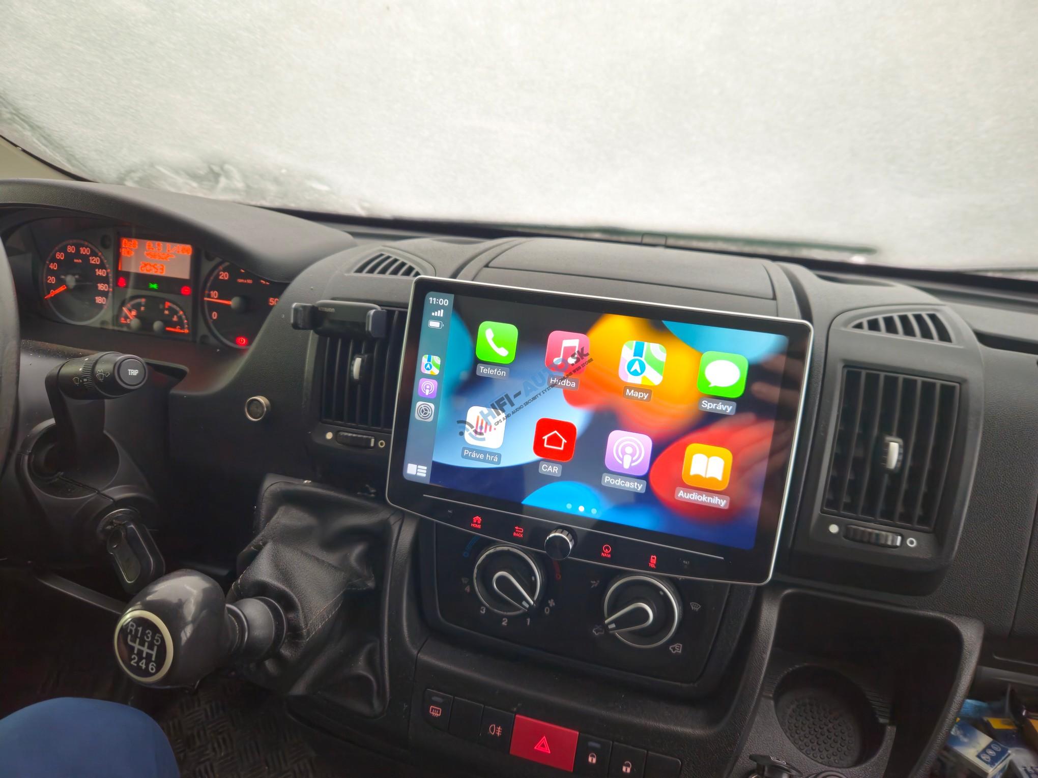 ANDROID 15 Fiat Ducato, Peugeot Boxer, Citroen Jumper autorádio 10,1" WIFI, GPS, USB