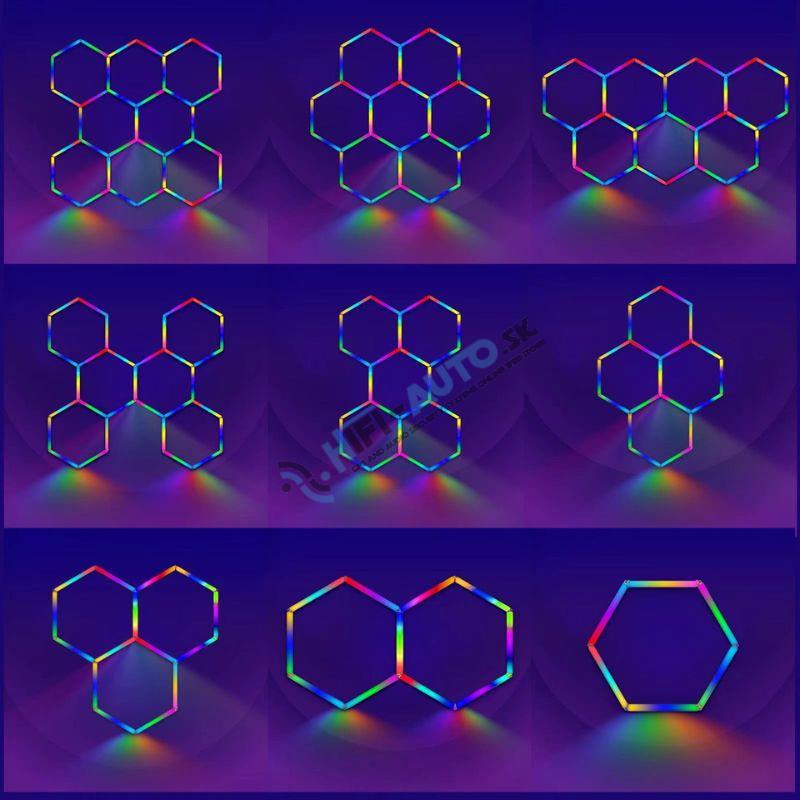 Stropné osvetlenie Hexagons Tomimax 27 RGB 