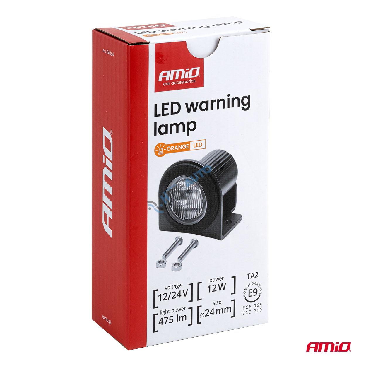 LED výstražný maják R65 12V 24V 12W