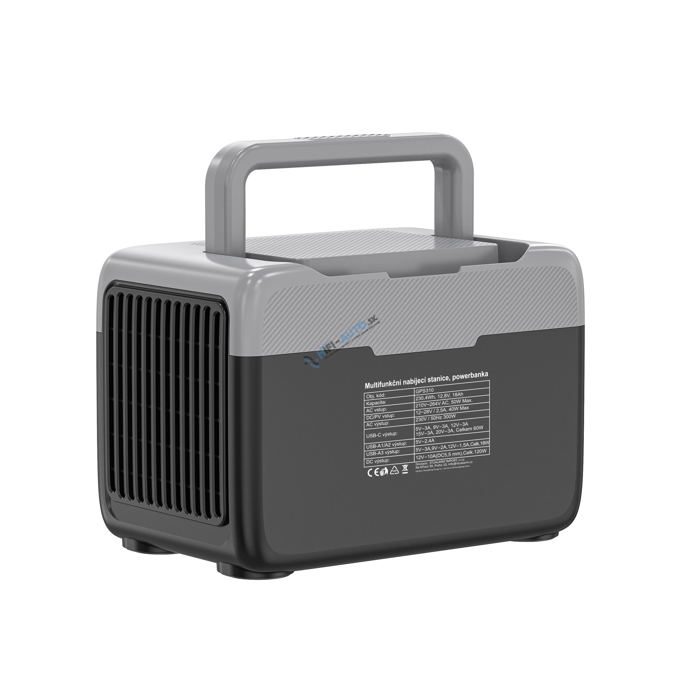 Nabíjacia stanica CARCLEVER - powerbanka, 230,4 Wh, AC-300W