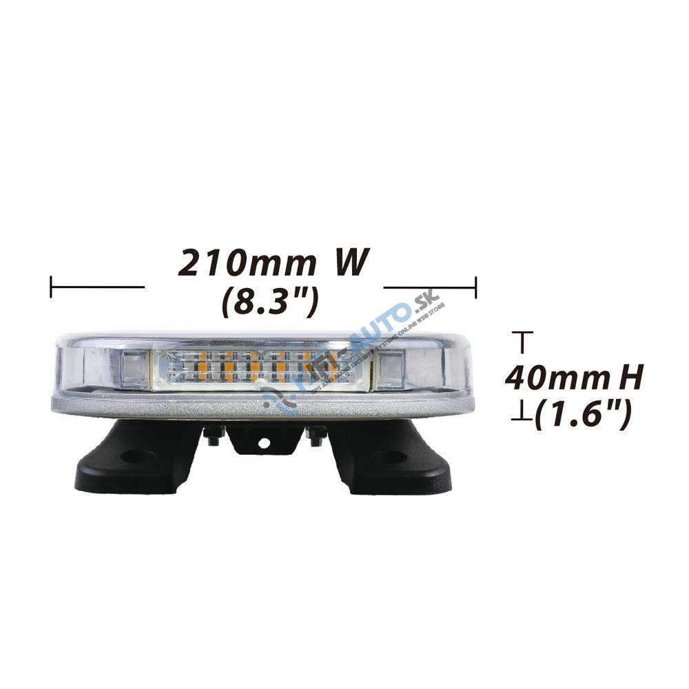 LED rampa 834mm, modrá, 12-24V, ECE R65