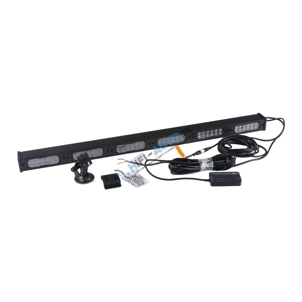 LED alej vodeodolná (IP67) 12-24V, 72x LED 1W, oranžová 927mm, d.o., ECE R65