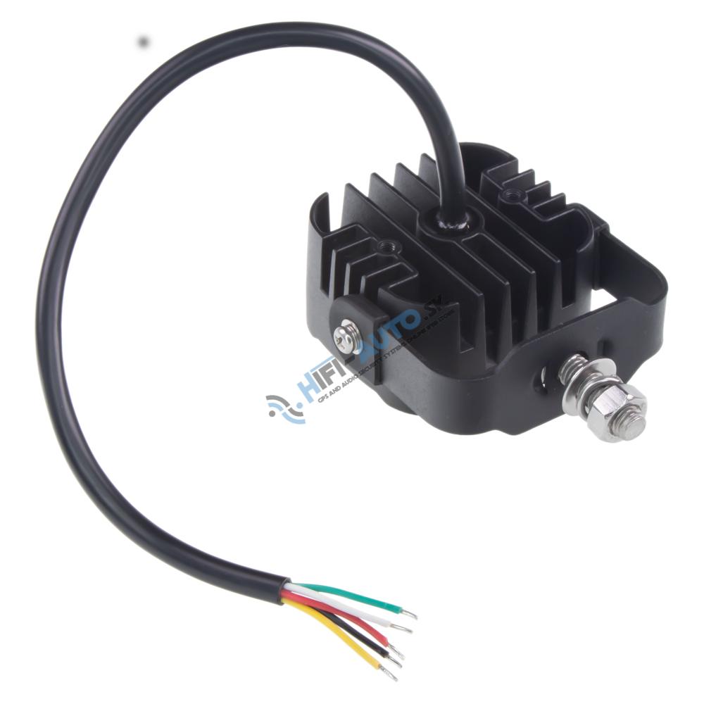 PREDATOR 4x3W LED, 12-24V, červený, ECE R65 na U držiaku