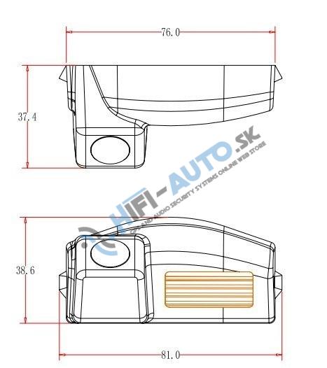 Cúvacia kamera MAZDA 2 & 3