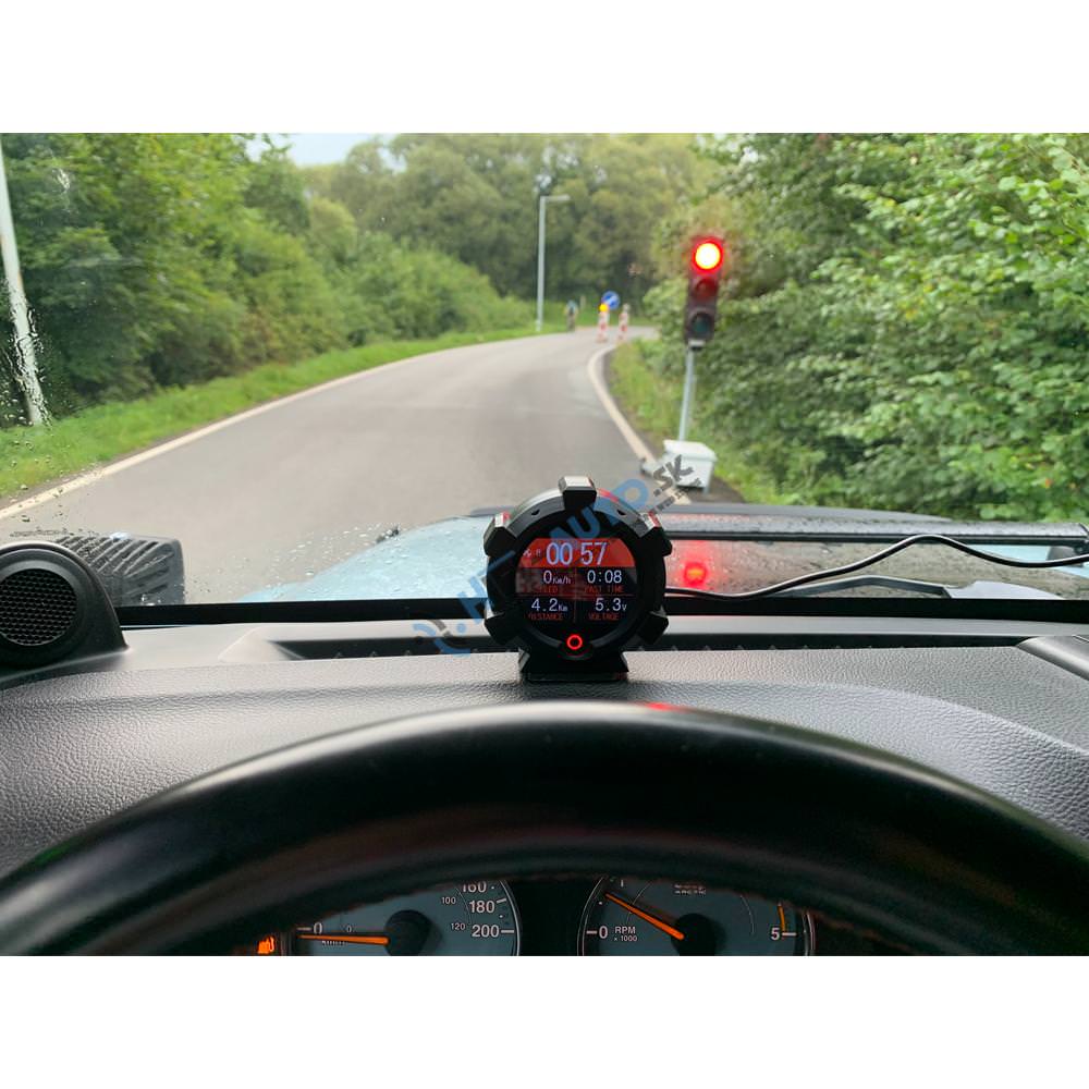 Palubný DISPLEJ 2" LCD, GPS merač rýchlosti so vstavaným viacosým gyroskopom