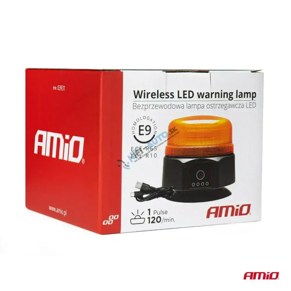 Bezdrôtové LED výstražné svietidlo R65 R10 12/24V