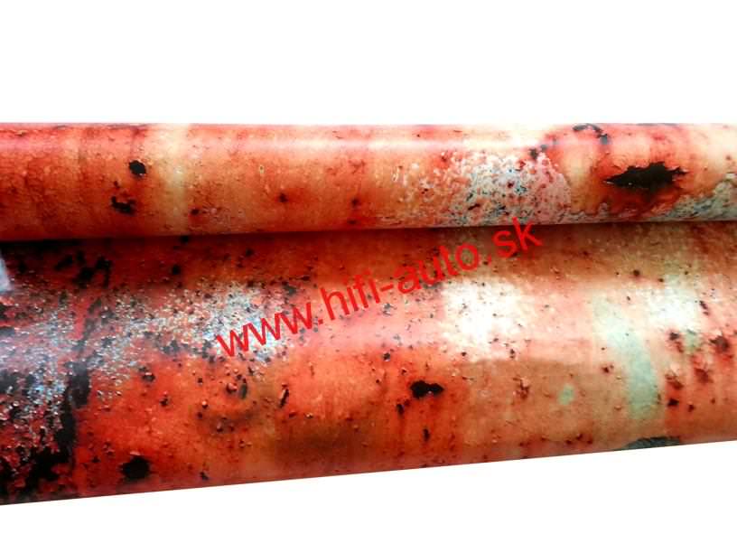 Hrdzavá fólia (air free bubbles)