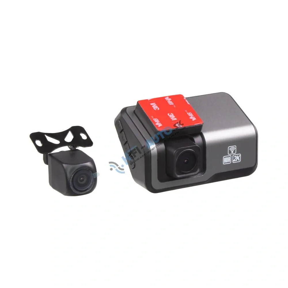 DUAL plochá 2K kamera s 3,5" LCD, GPS, WiFi, české menu