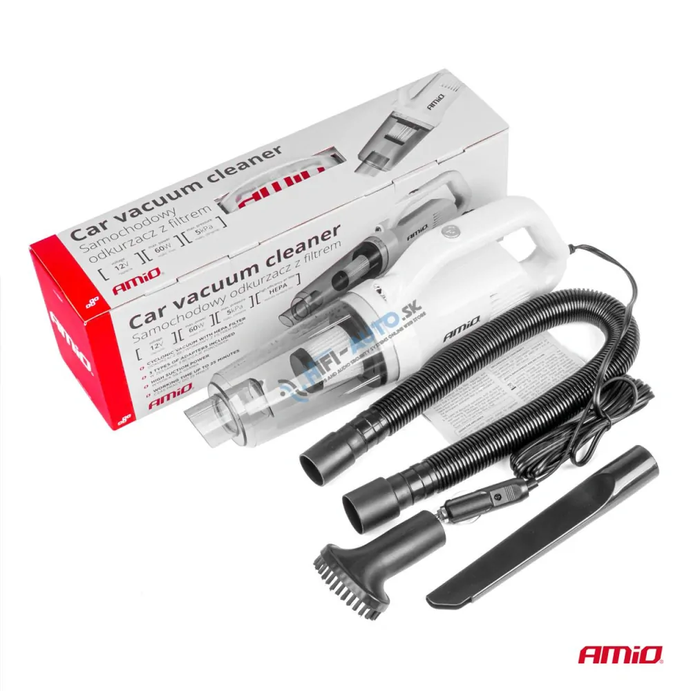 Vysávač do auta 12V 60W HEPA 5kPa