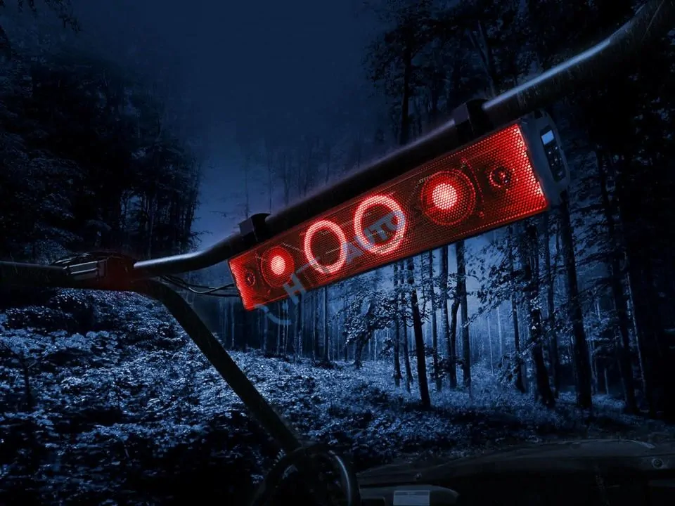 25" zvukový systém na ATV, UTV, golfový vozík, loď, USB, AUX, BT, čierne