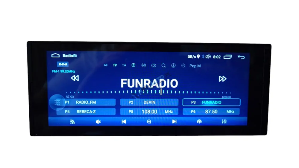 1DIN 6,9" autorádio s Android 13 WIFI, GPS, USB, BT