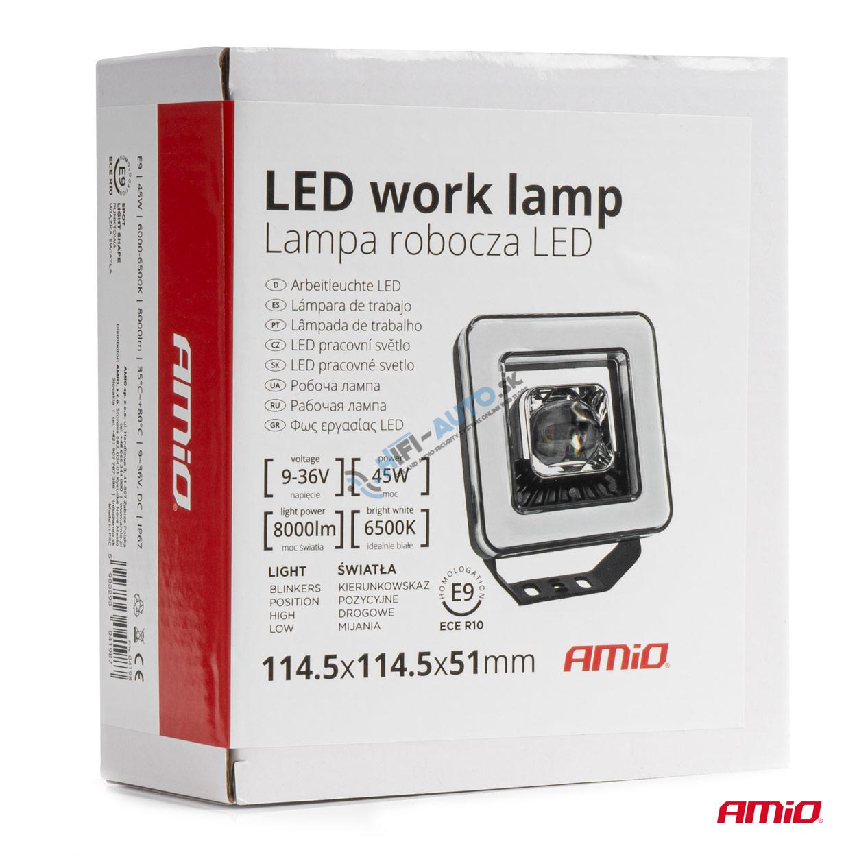 Pracovné LED svetlo AWL57 45W 6500K 8000lm 9-36V