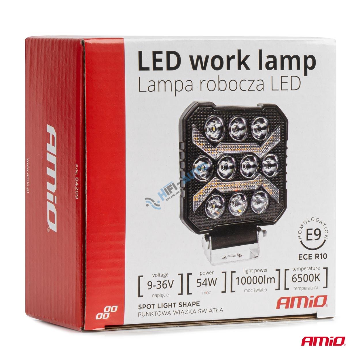 Pracovné LED svetlo AWL68 54W 6500K 10000lm 9-36V