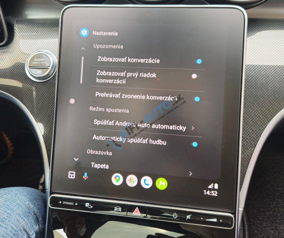 Android Auto + CarPlay + Android pre Mercedes A, B, E, G