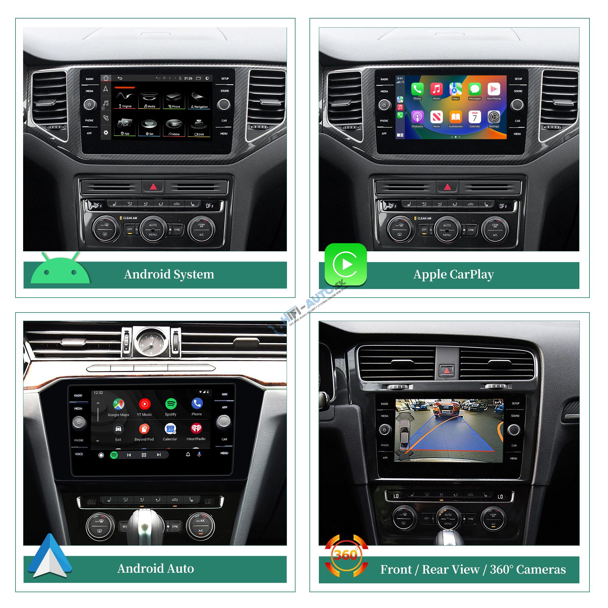 Android Auto + CarPlay + Android pre Volkswagen, Golf 7, Sportsvan, Volkswagen CC, Volkswagen Touareg