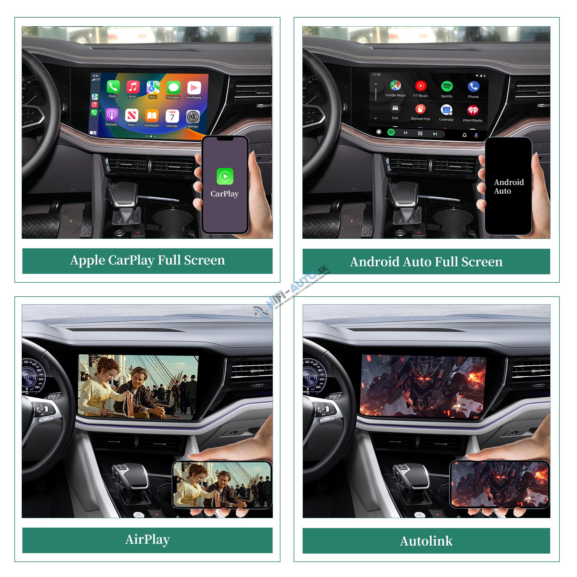 Android Auto + CarPlay + Android pre Volkswagen Touareg