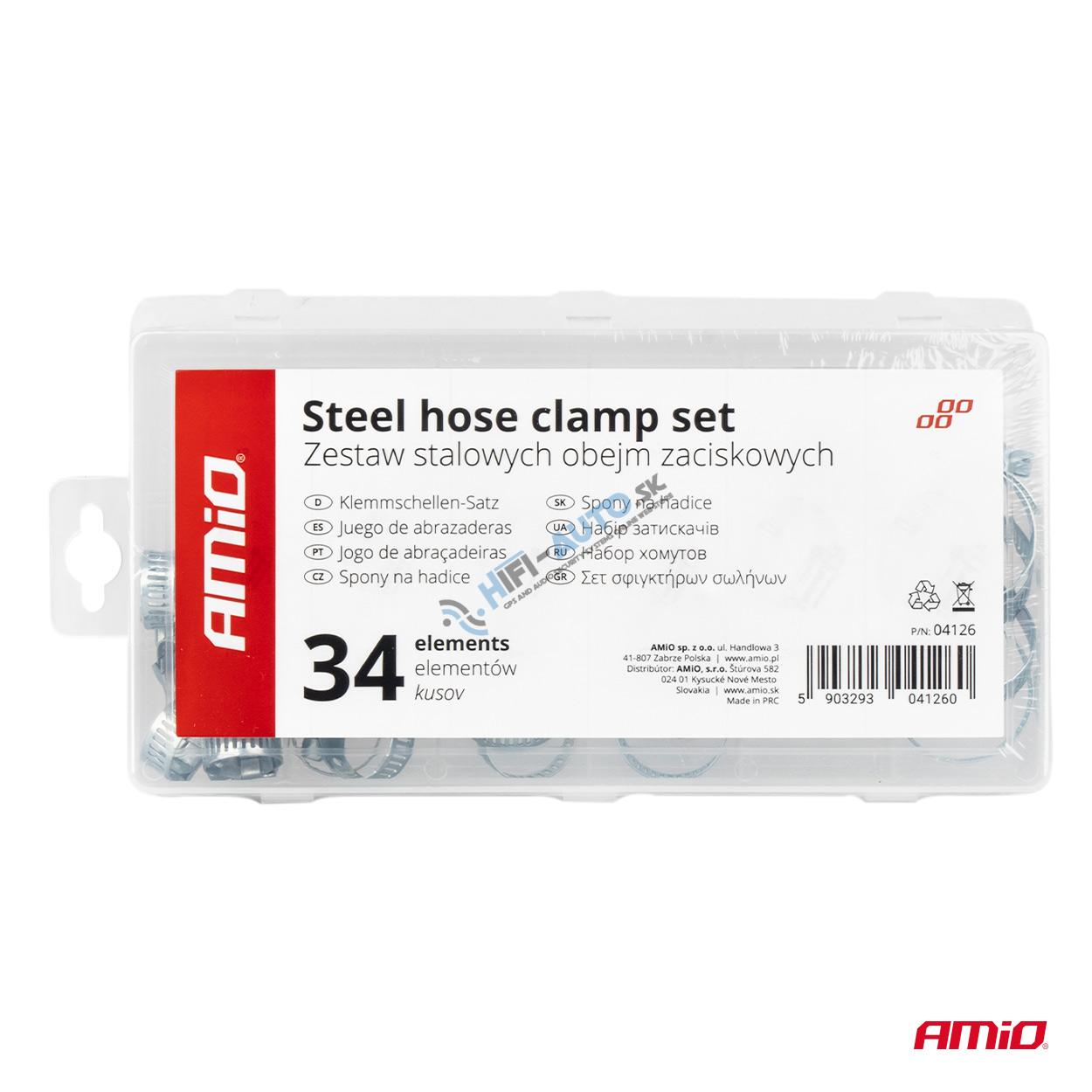 Sada skrutkových svoriek oceľových 34ks