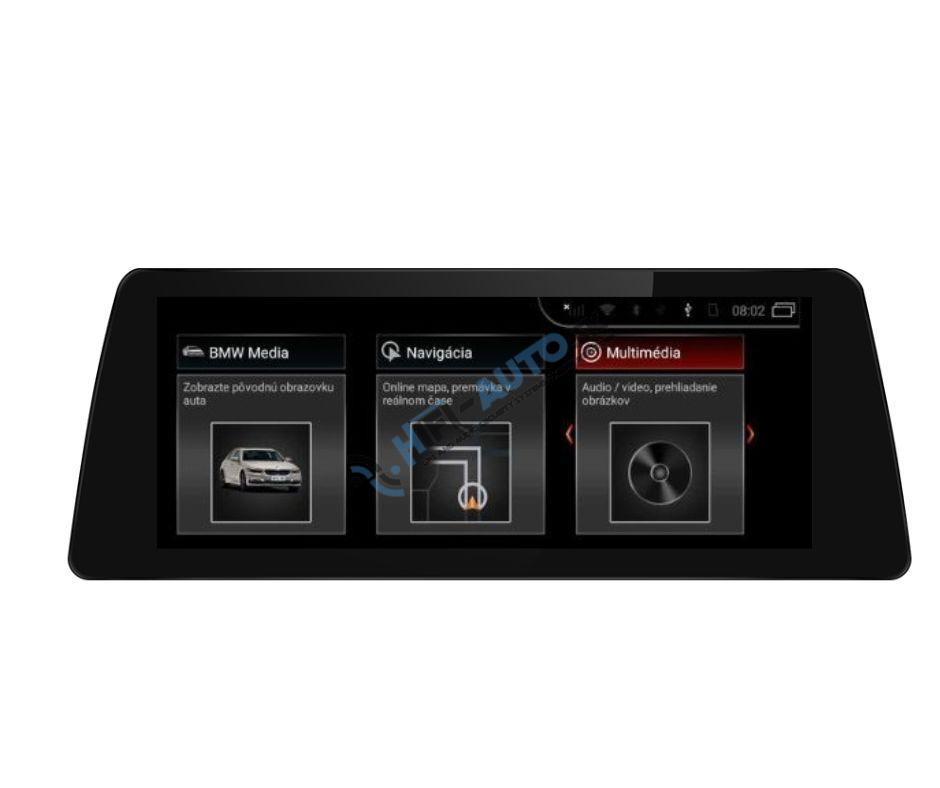 ANDROID 15 12,3" BMW 1 autorádio