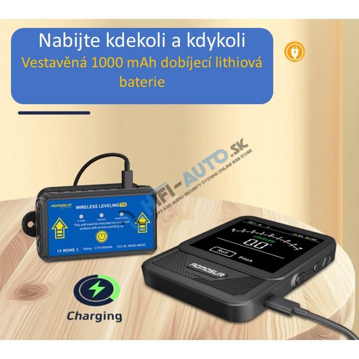 Náklonomer s bezdrôtovým displejom