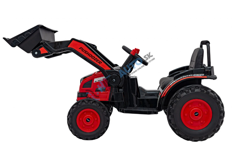 Elektrický bager – červený