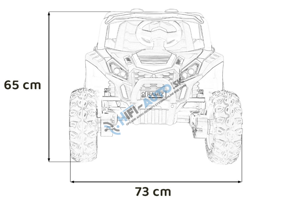 Elektrické autíčko Buggy UTV Racing 4x4 ružové